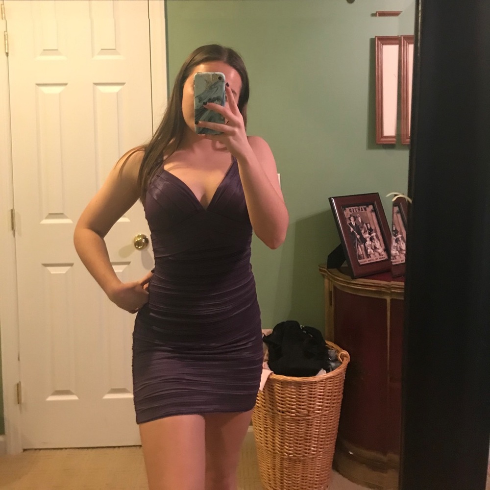 dark purple fancy dress